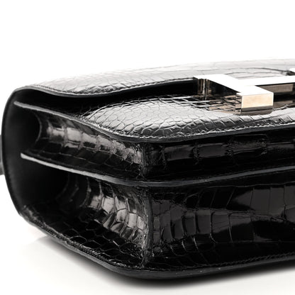 Hermes Shiny Alligator Constance 24 Black 9 of 11