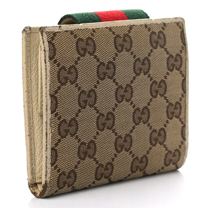 Gucci Monogram Web Ladies Web French Wallet Off White 3 of 12