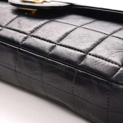 Chanel Lambskin Quilted East West Chocolate Bar Flap Black 13 of 13