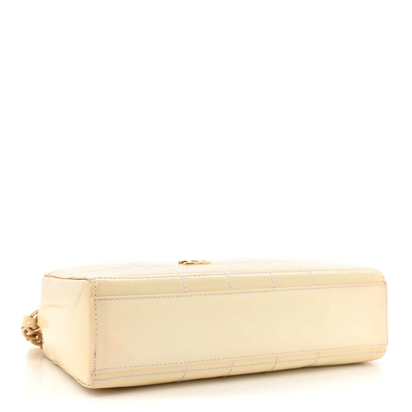 Patent Chocolate Bar Camera Bag White