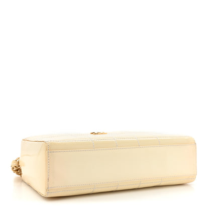Chanel Patent Chocolate Bar Camera Bag White 4 of 16