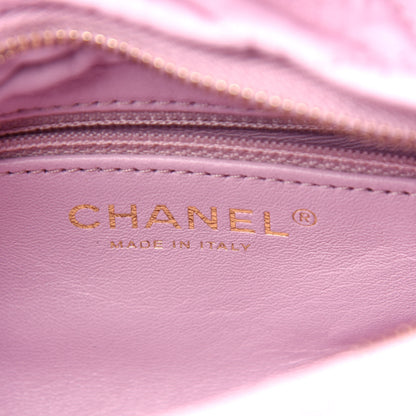 Chanel Crumpled Lambskin Quilted Small CC Links Shoulder Bag Pink 6 of 11