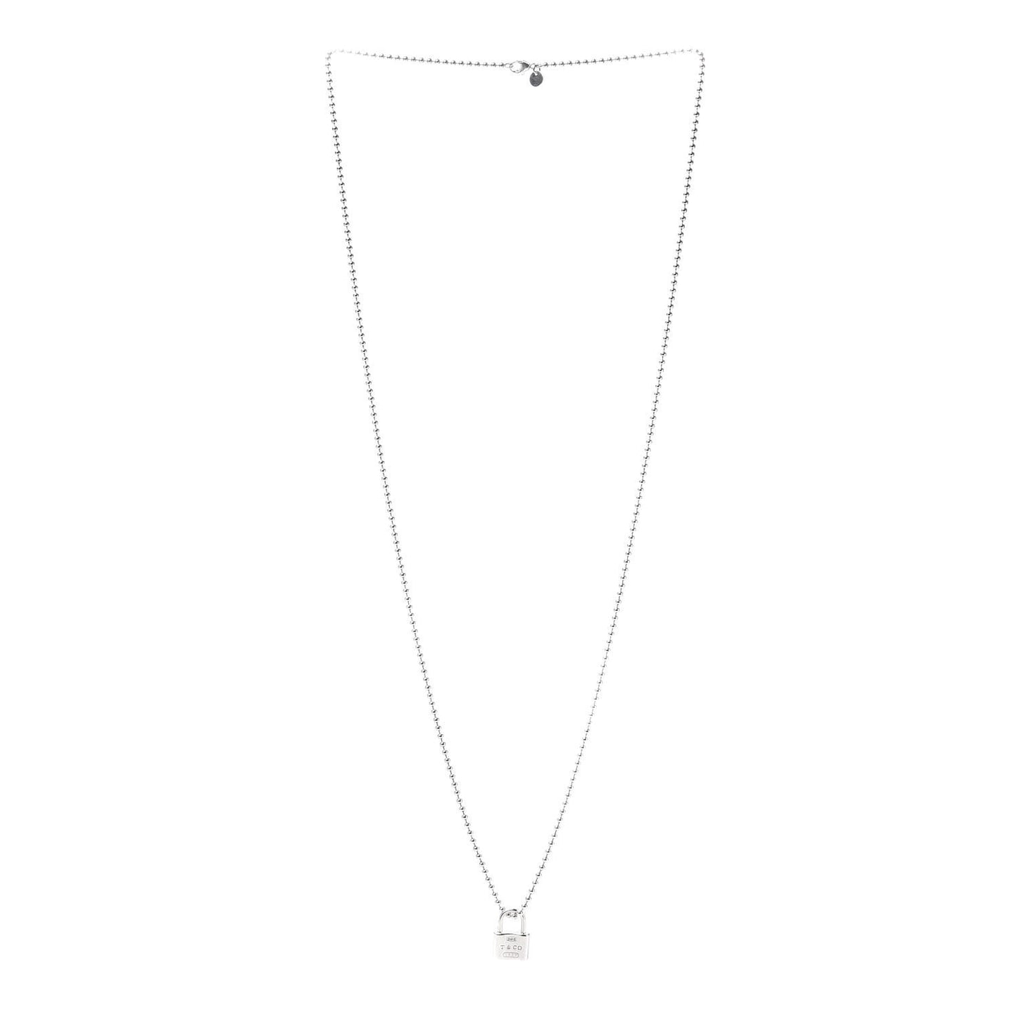 Sterling Silver 1837 Lock Charm Pendant Necklace