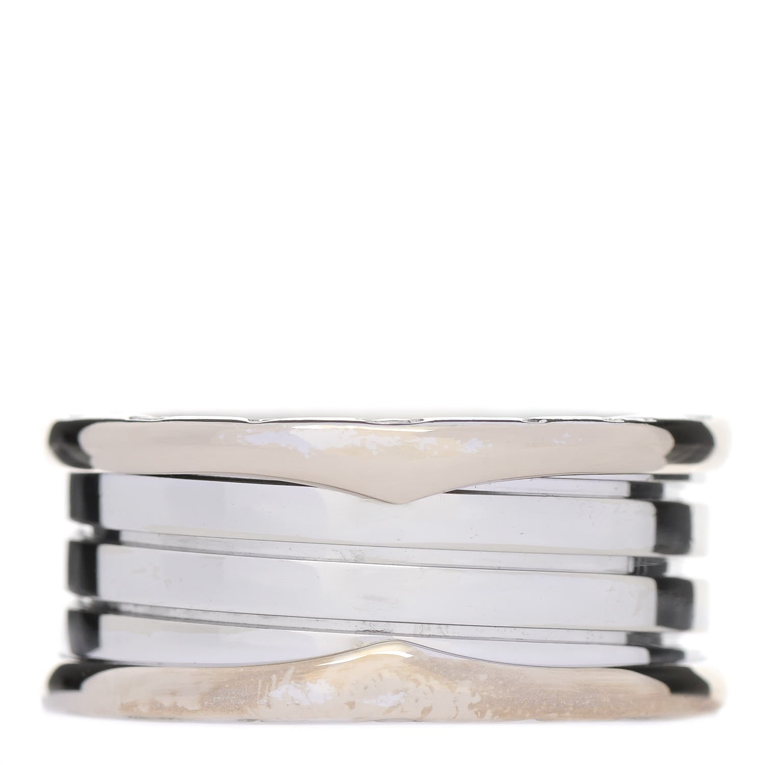 Bulgari 18K White Gold B.Zero1 Four-Band Ring 61 9.5 1 of 7