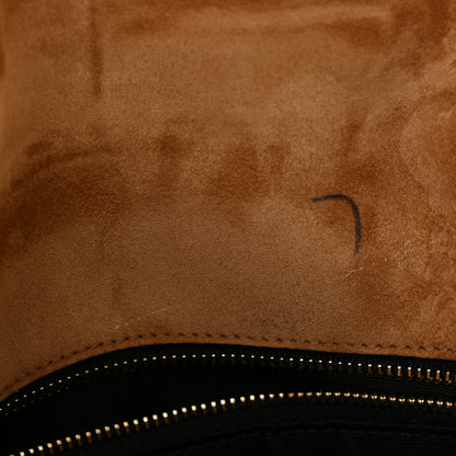 Saint Laurent Suede Calfskin Quilted Small Loulou Puffer Monogram Chain Satchel Cinnamon 8 of 8