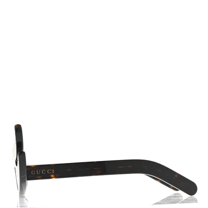 Gucci Acetate Asymmetrical Crystal Sunglasses GG0240S Havanna 3 of 8