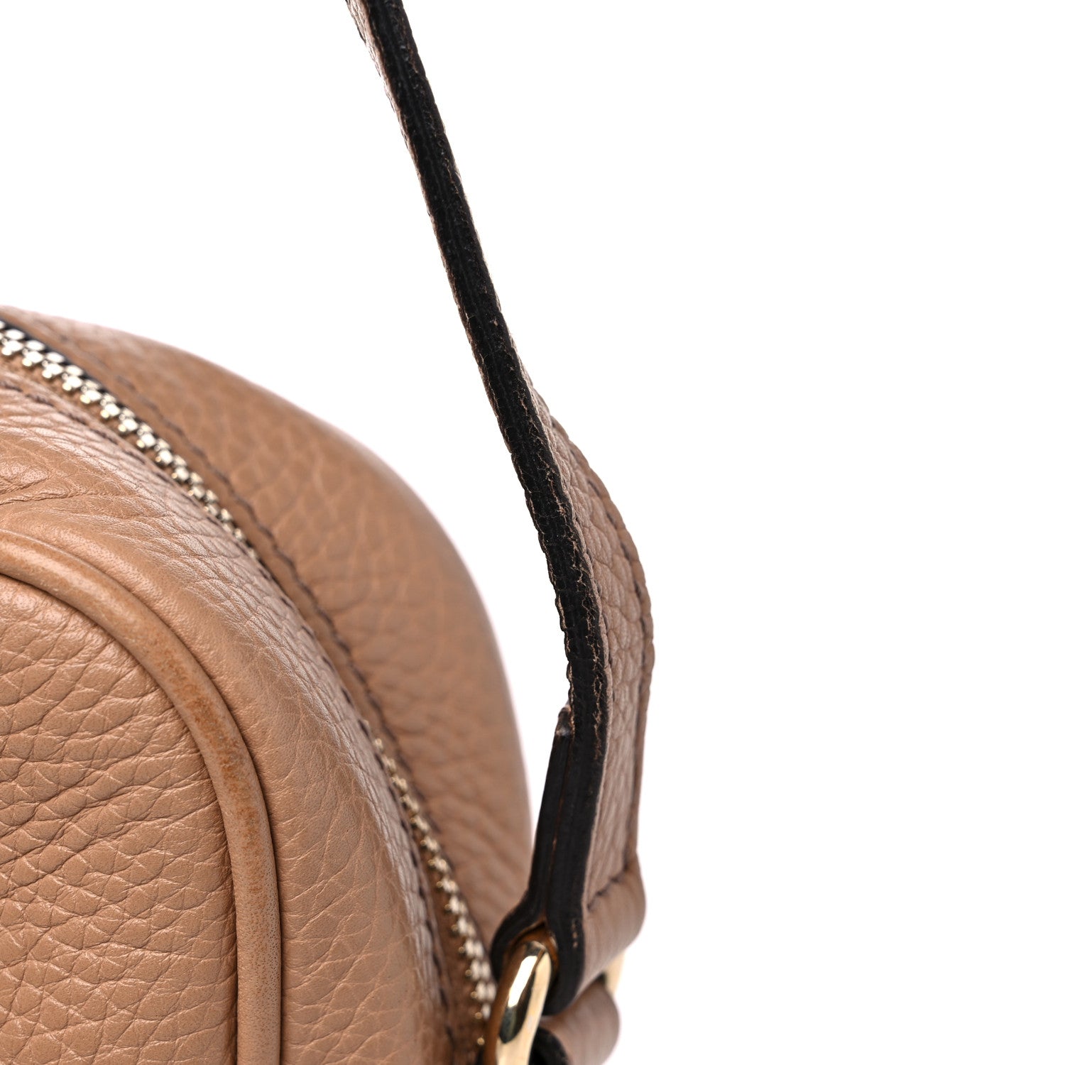 Gucci Pebbled Calfskin Small Soho Disco Bag Camelia 17 of 17