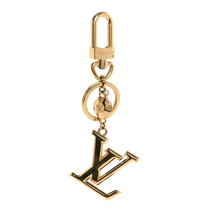 Louis Vuitton LV Facettes Bag Charm Key Holder Gold 1 of 6
