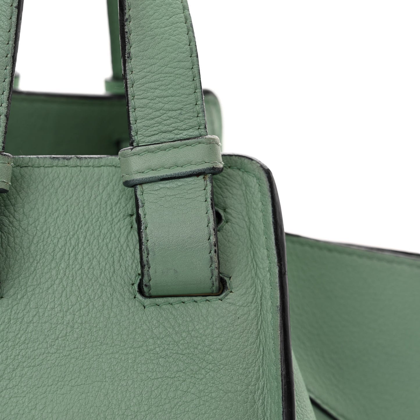 Calfskin Small Hammock Shoulder Bag Light Green