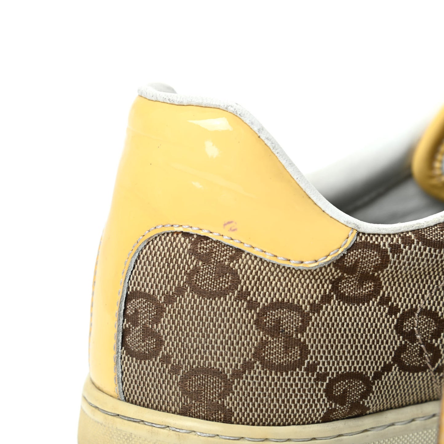 Monogram Web Sneakers 38 Yellow