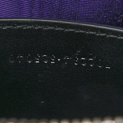 Gucci Nylon Calfskin Enamel GG Matelasse Shoulder Bag Black 7 of 10