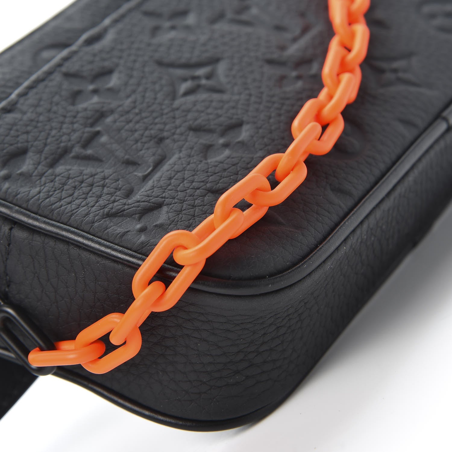 Louis Vuitton Taurillon Monogram Uniformes Solar Ray Soft Pochette Volga Belt Bag Black 5 of 10