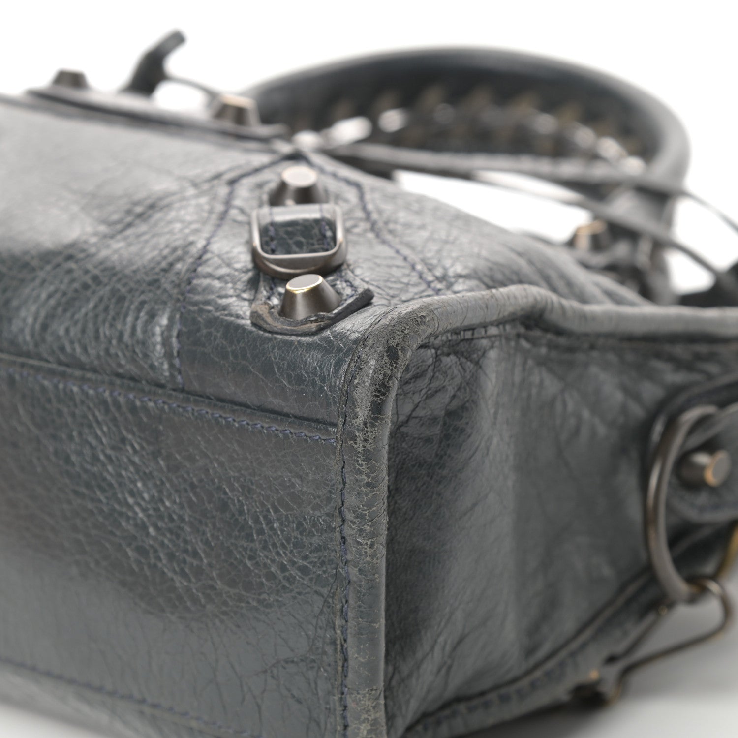 Balenciaga Agneau Classic Hardware Mini City Anthracite 10 of 16