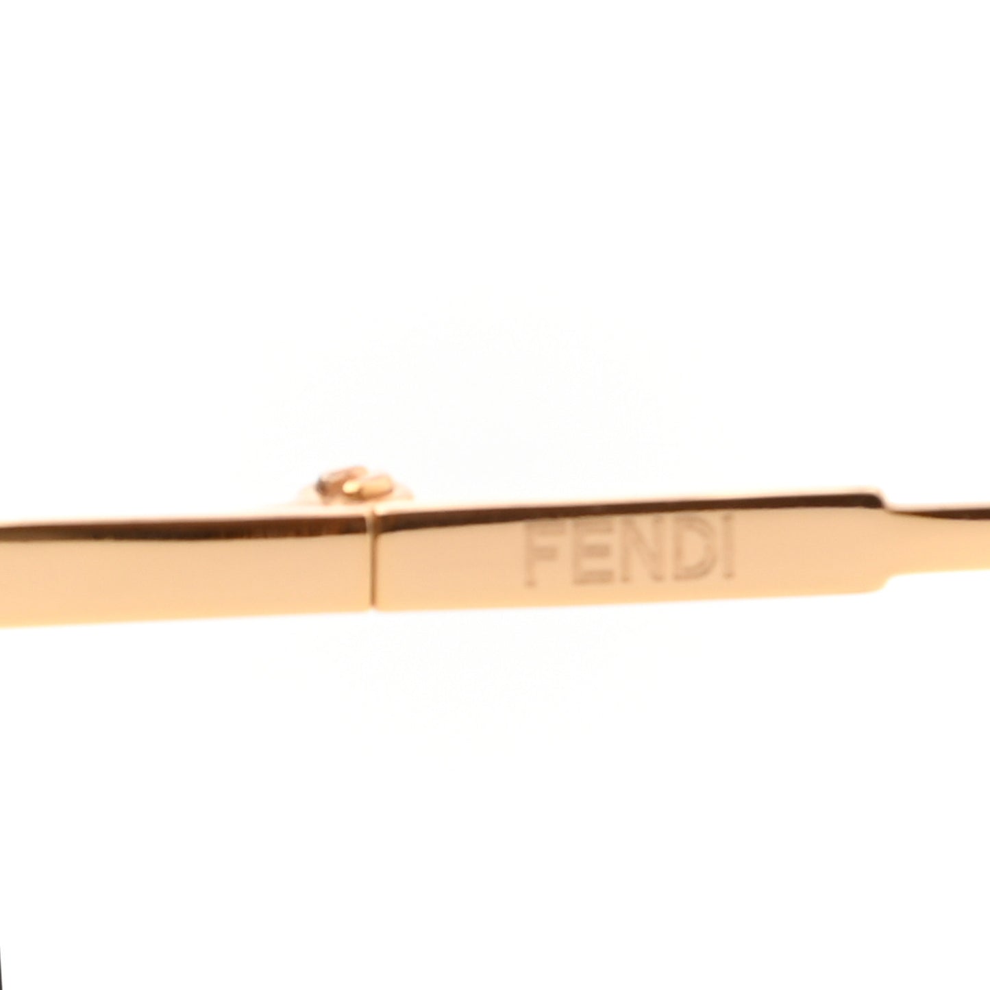 Metal Mirrored Eyeline Sunglasses FF 0193/S Matte Gold