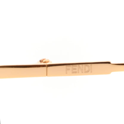 Fendi Metal Mirrored Eyeline Sunglasses FF 0193/S Matte Gold 7 of 7