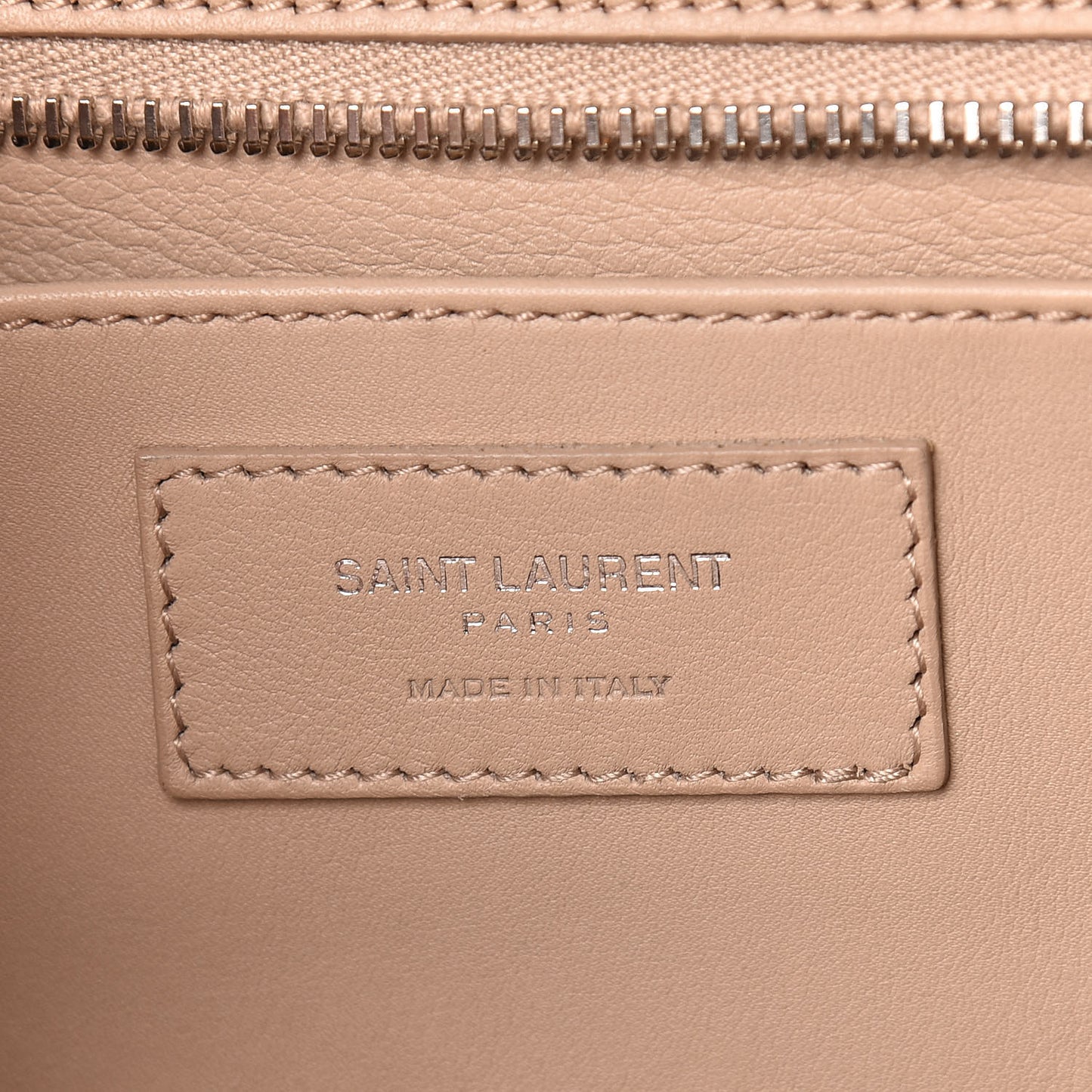 Smooth Calfskin Crocodile Embossed Baby Monogram Downtown Cabas Dark Beige