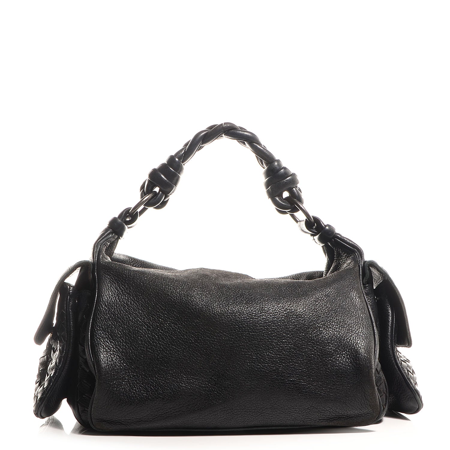 Bottega Veneta Cervo Cocker Hobo Nero Black 1 of 8