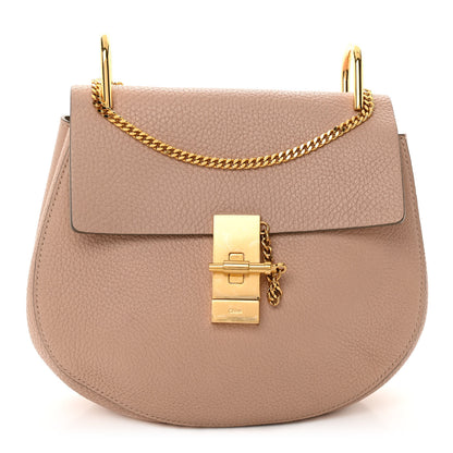 Chloe Grained Lambskin Medium Drew Shoulder Bag Cement Pink 1 of 12