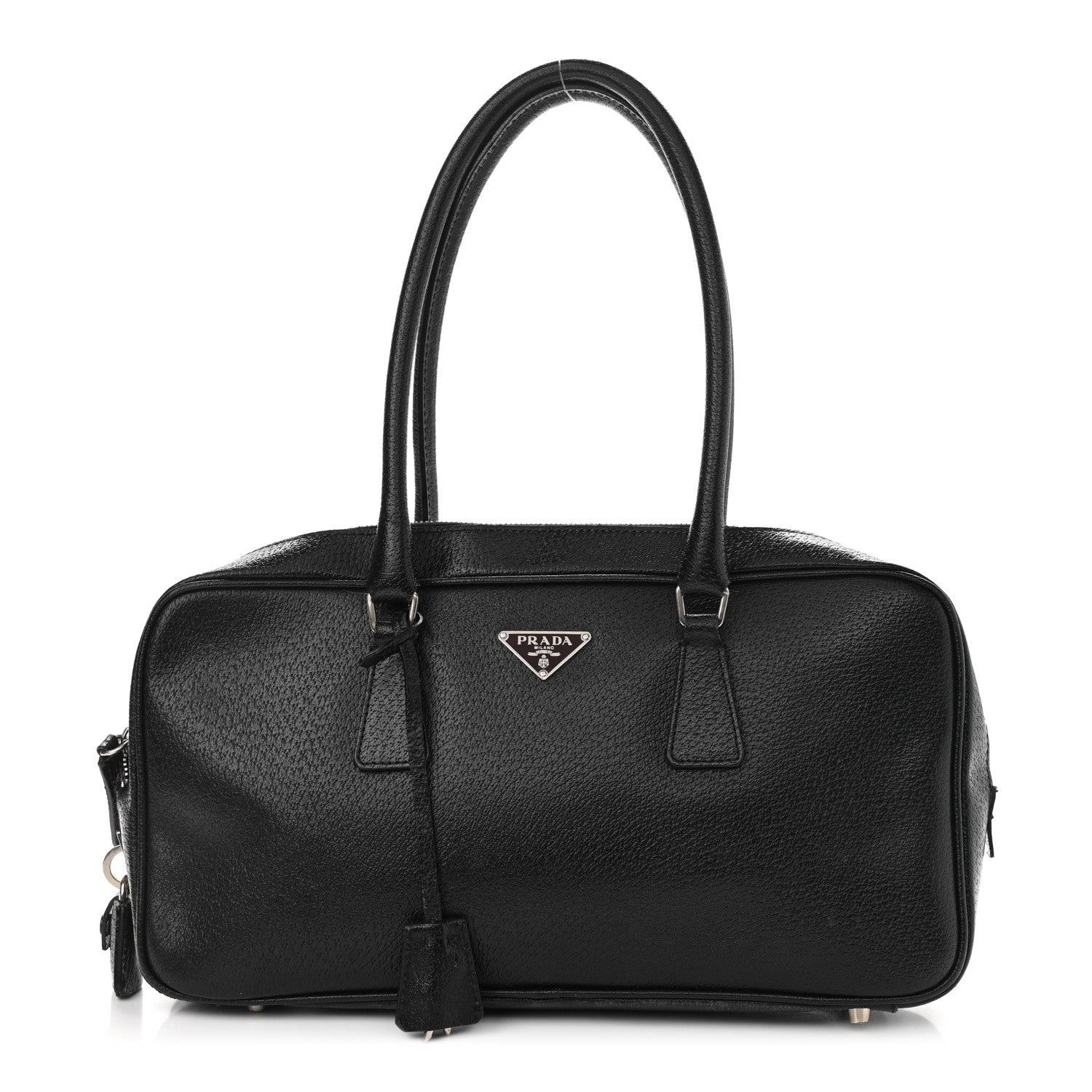 Prada Calfskin Bauletto Black 1 of 15