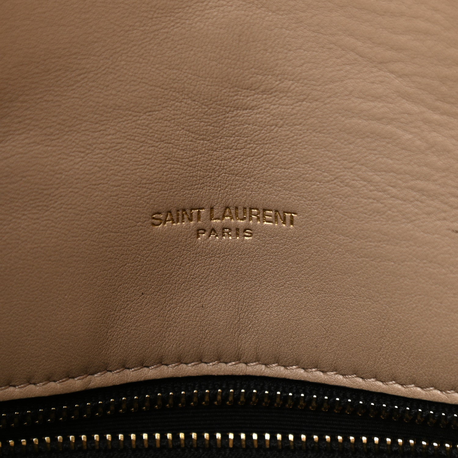 Saint Laurent Lambskin Quilted Medium Loulou Puffer Monogram Chain Satchel Dark Beige 6 of 11