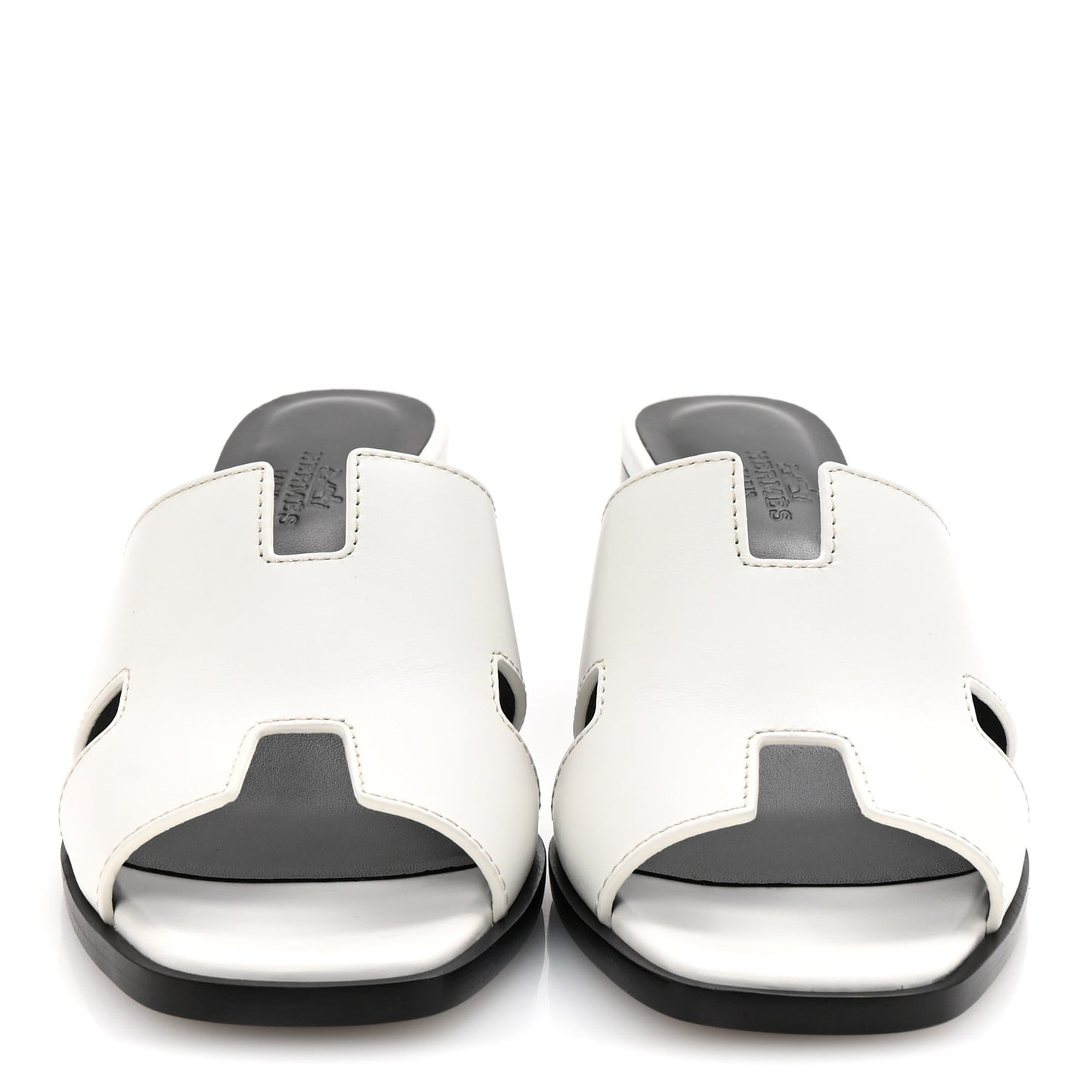Calfskin Helia 60 Sandals 37.5 White