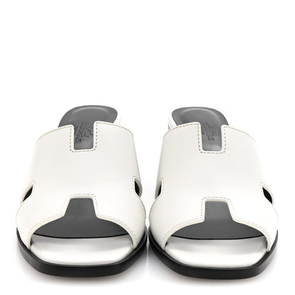 Hermes Calfskin Helia 60 Sandals 37.5 White 3 of 10
