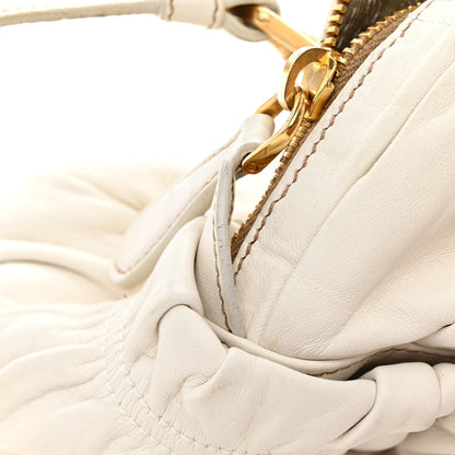 Prada Nappa Gaufre Shopping Satchel White 15 of 28