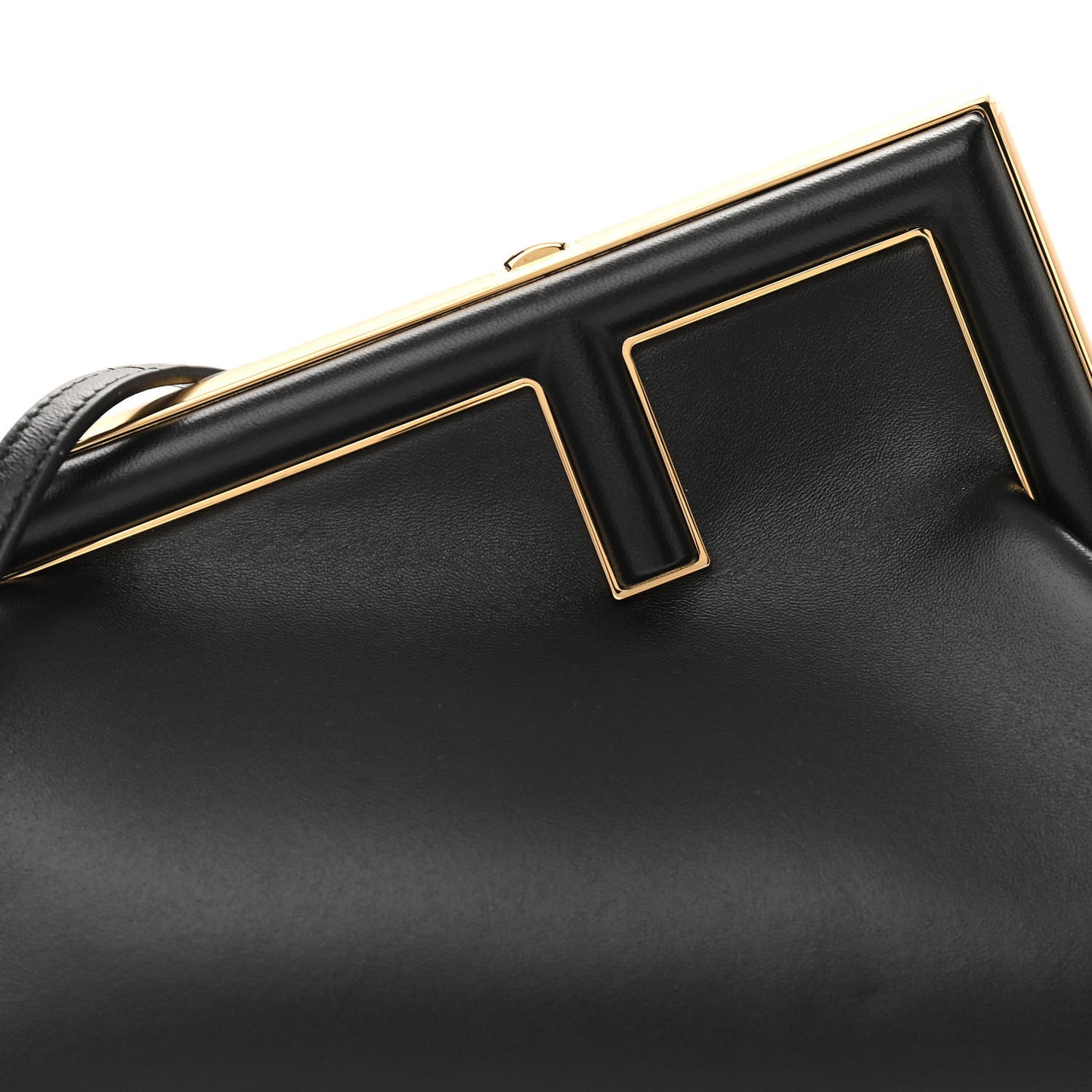 Shiny Nappa Small Fendi First Black