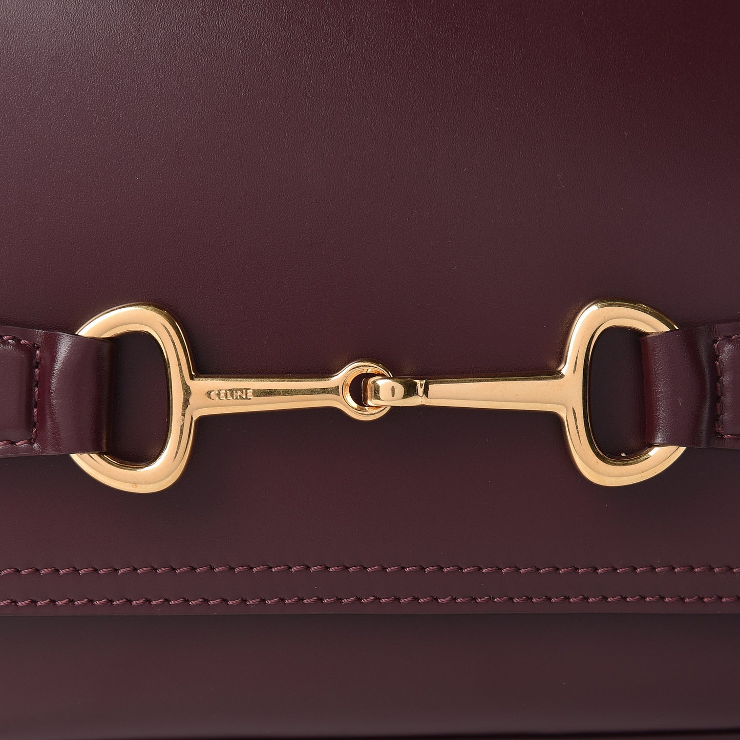 Satinated Calfskin Medium Crecy Bag Burgundy