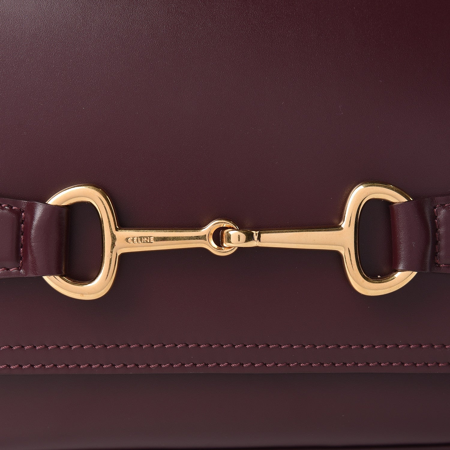 Celine Satinated Calfskin Medium Crecy Bag Burgundy 8 of 10