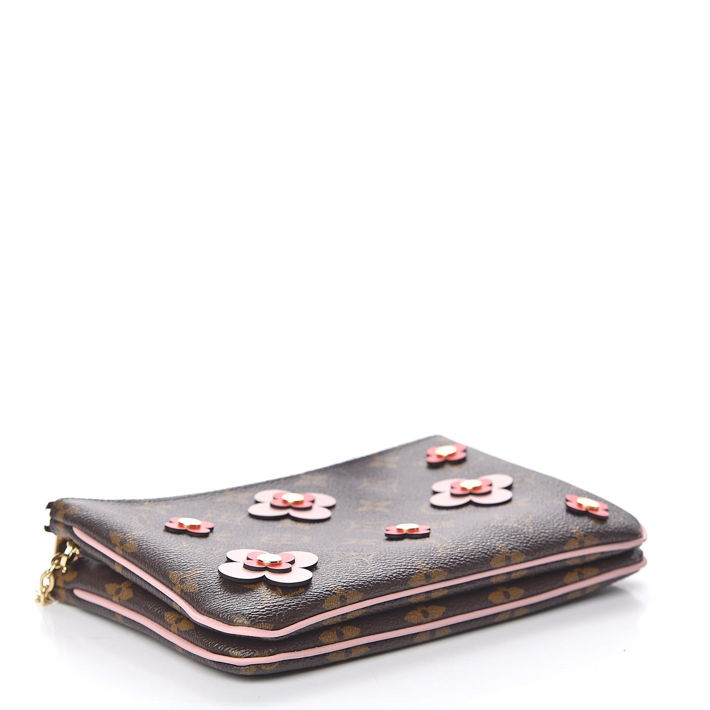 Monogram Blooming Flowers Double Zip Pochette