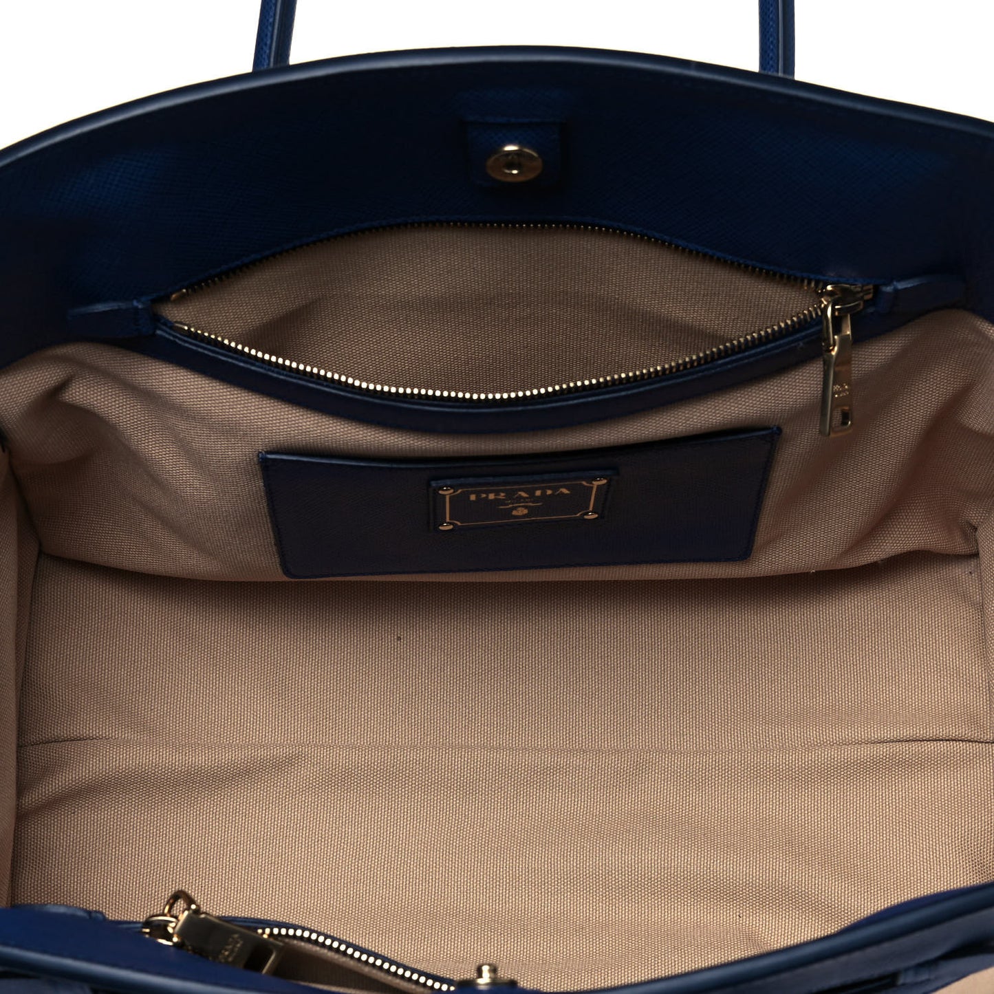Canapa Saffiano Cuir Tote Corda Bluette