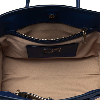 Prada Canapa Saffiano Cuir Tote Corda Bluette 4 of 9