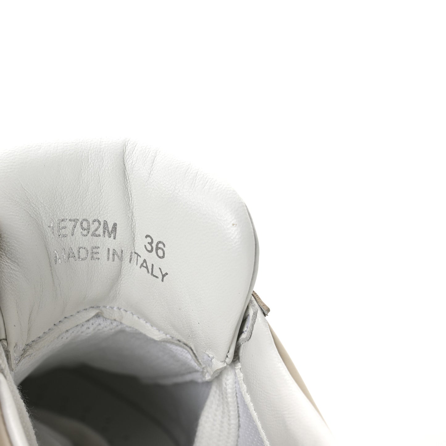 Vitello Sport Spazzolato Rois Triangle Logo Womens Downtown Low Top 30mm Sneakers 36 White Beige