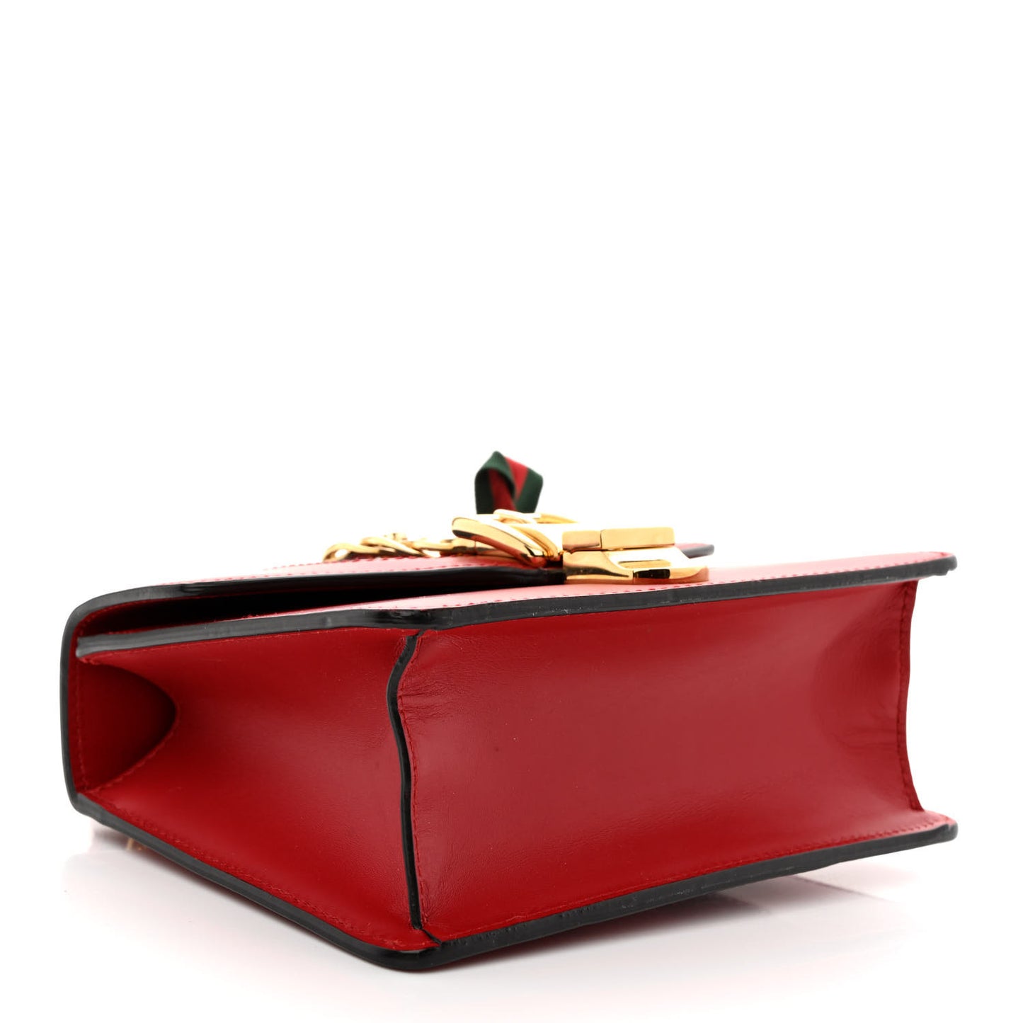 Calfskin Mini Sylvie Chain Shoulder Bag Hibiscus Red