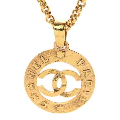 Chanel CC Chain Pendant Long Necklace Gold 4 of 6