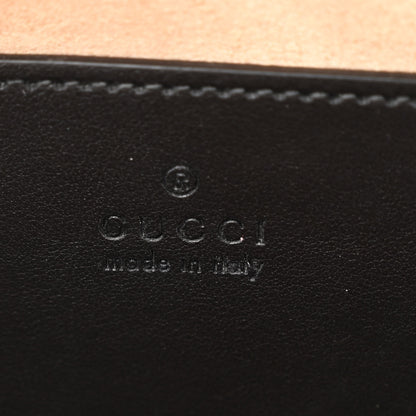 Gucci Calfskin Matelasse Small GG Marmont Chain Shoulder Bag Black 6 of 10