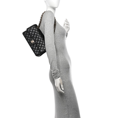 Chanel Caviar Quilted Medium Double Flap Black 2 of 10