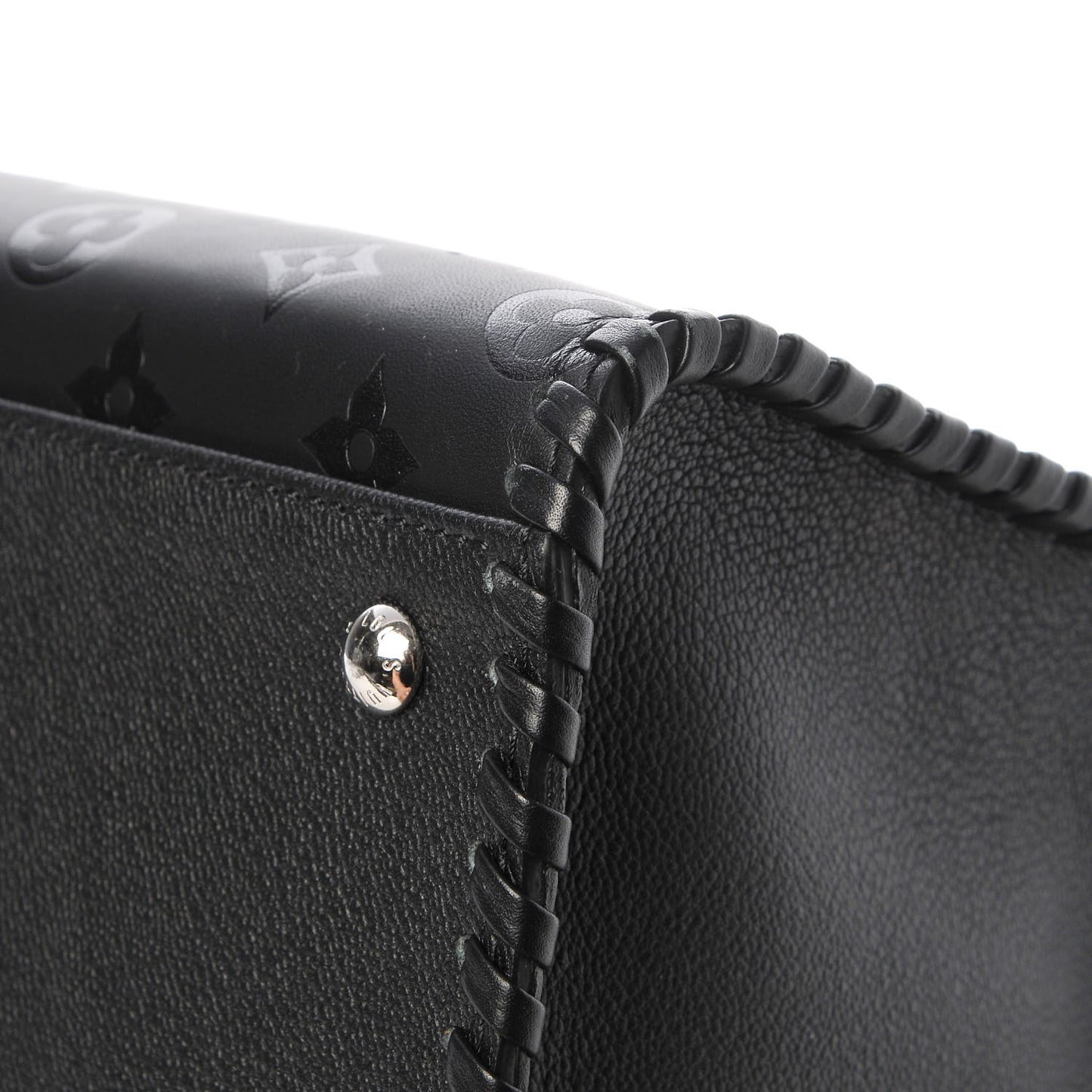 Monogram Cuir Plume Very Zipped Tote Black