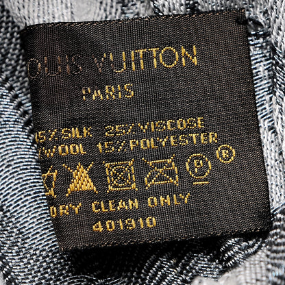 Louis Vuitton Silk Wool Monogram Ikat Scarf 6 of 7