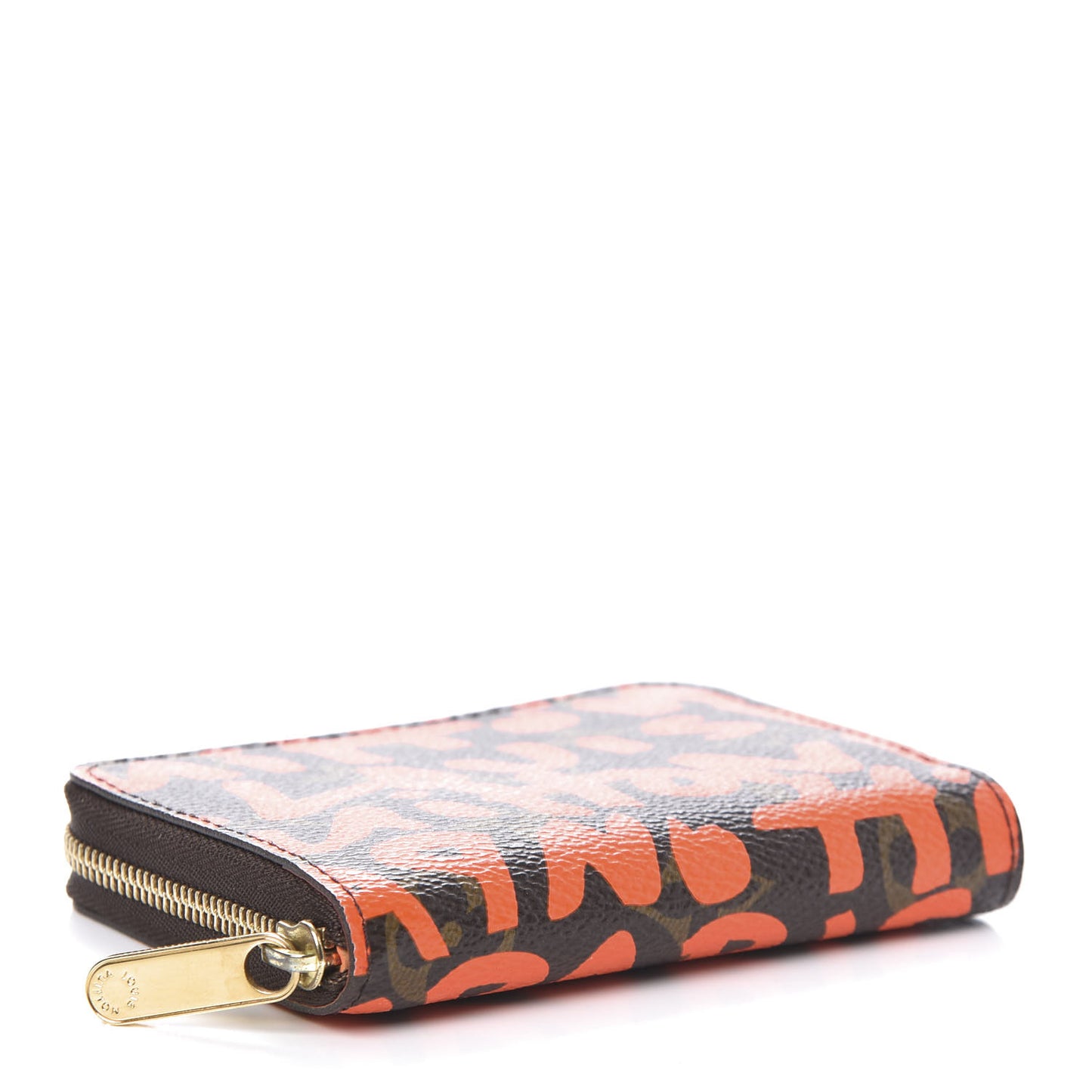 Monogram Graffiti Zippy Coin Purse Orange