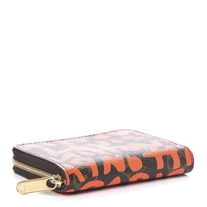 Louis Vuitton Monogram Graffiti Zippy Coin Purse Orange 4 of 8