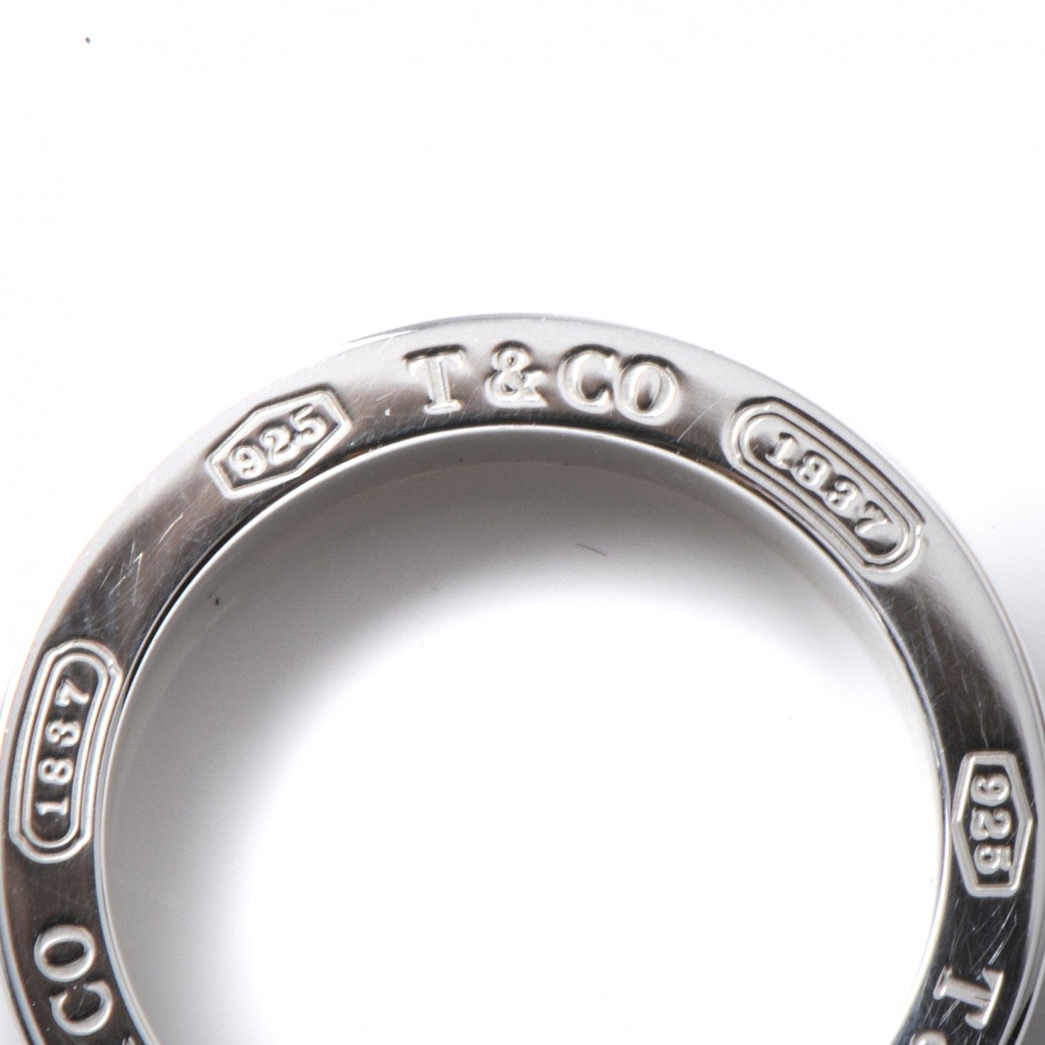 Tiffany Sterling Silver 1837 Ring 5 5 of 6