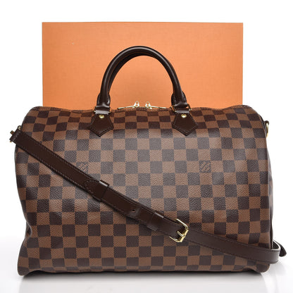 Louis Vuitton Damier Ebene Speedy Bandouliere 35 9 of 9