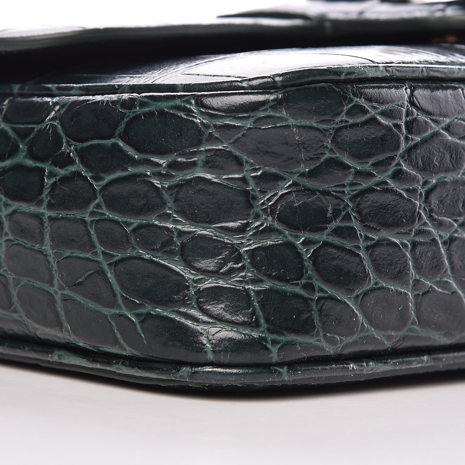 Celine Calfskin Crocodile Embossed Medium Tassel Bag Amazone 9 of 13