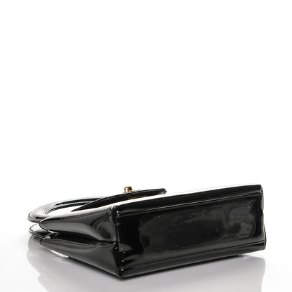 Chanel Patent Mini Kelly Flap Bag Black 4 of 8