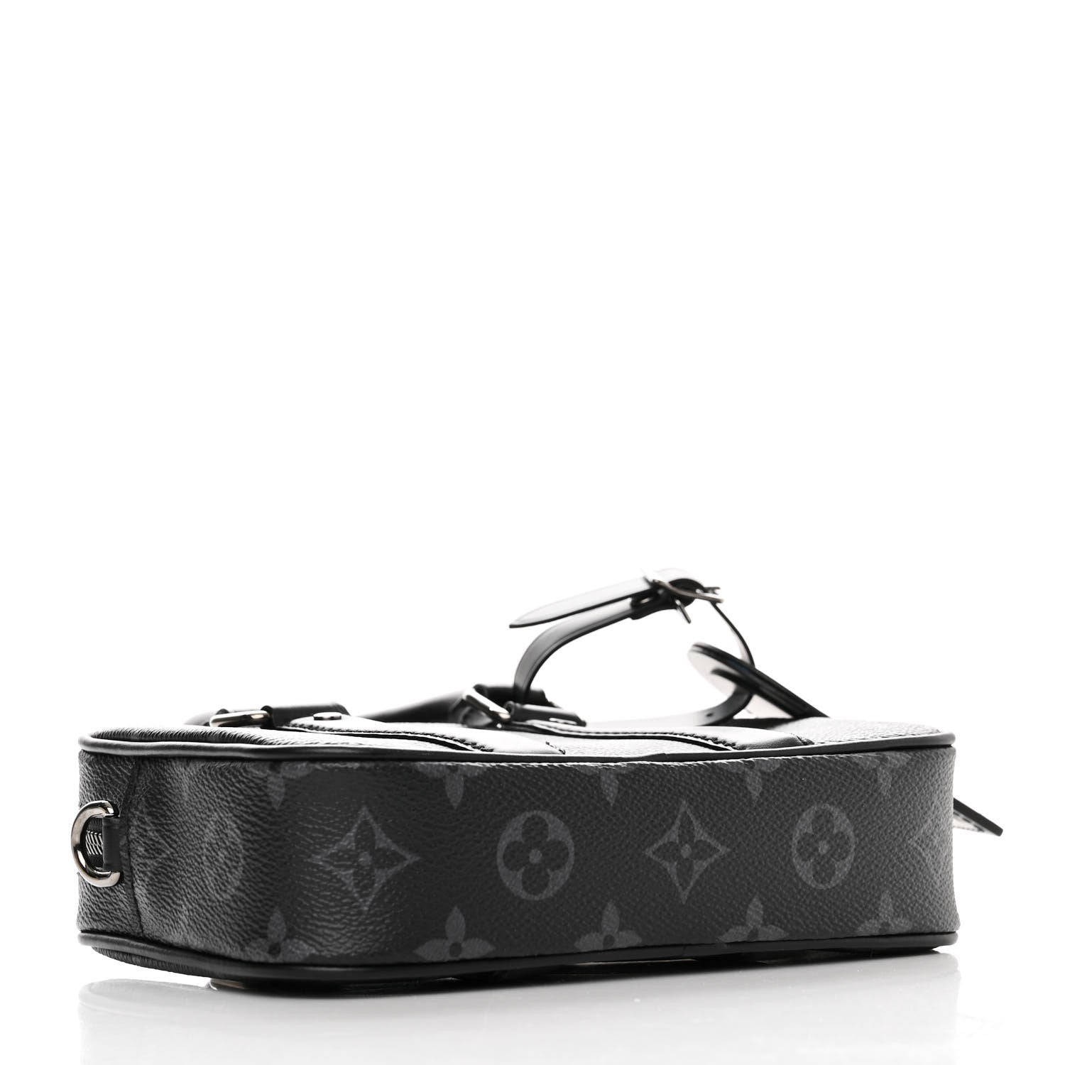 Louis Vuitton Monogram Eclipse Nano Porte Documents Voyage Black 4 of 8