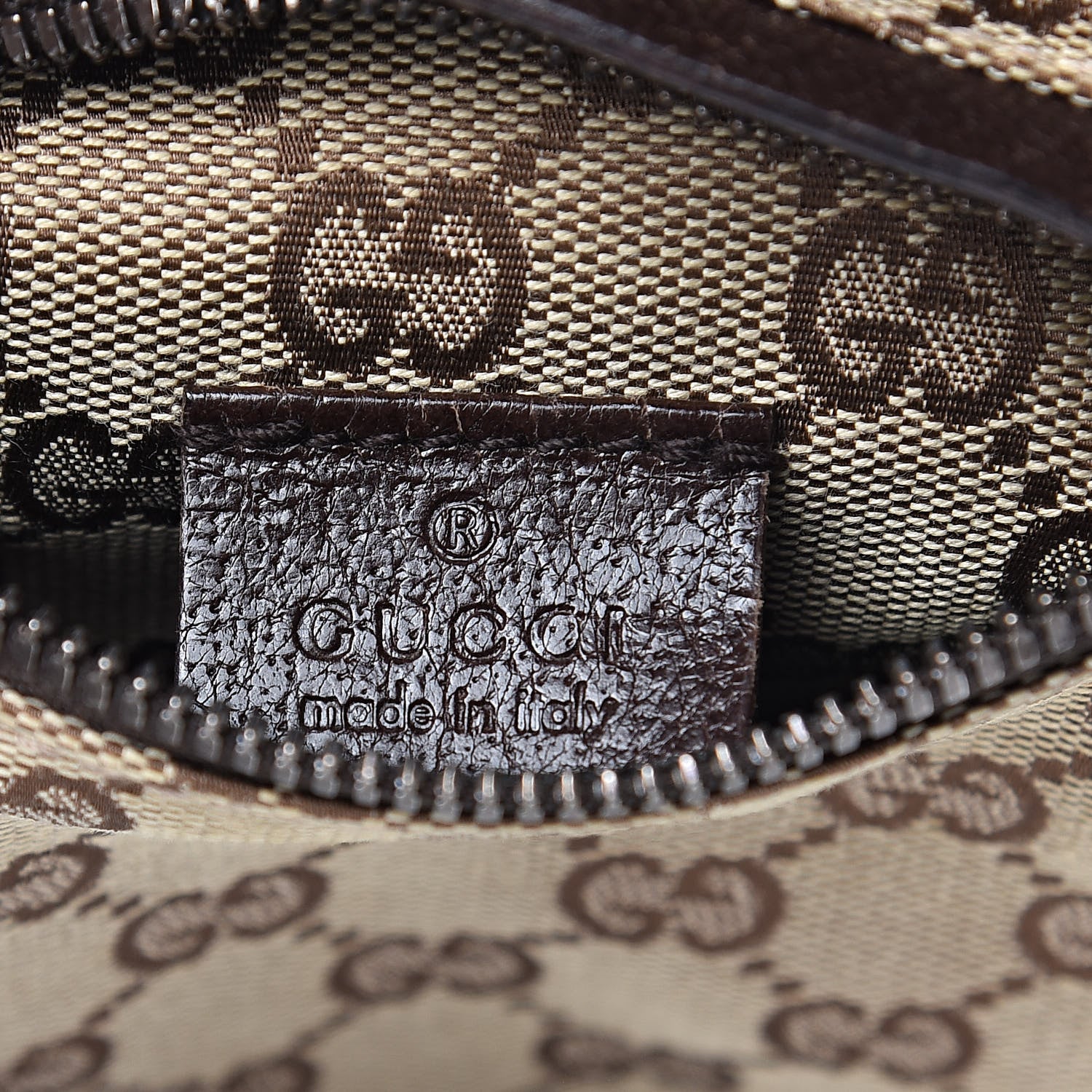 Gucci Monogram Web Belt Bag Dark Brown 6 of 10