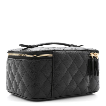 Chanel Caviar Quilted Jewelry Box Black 3 of 8