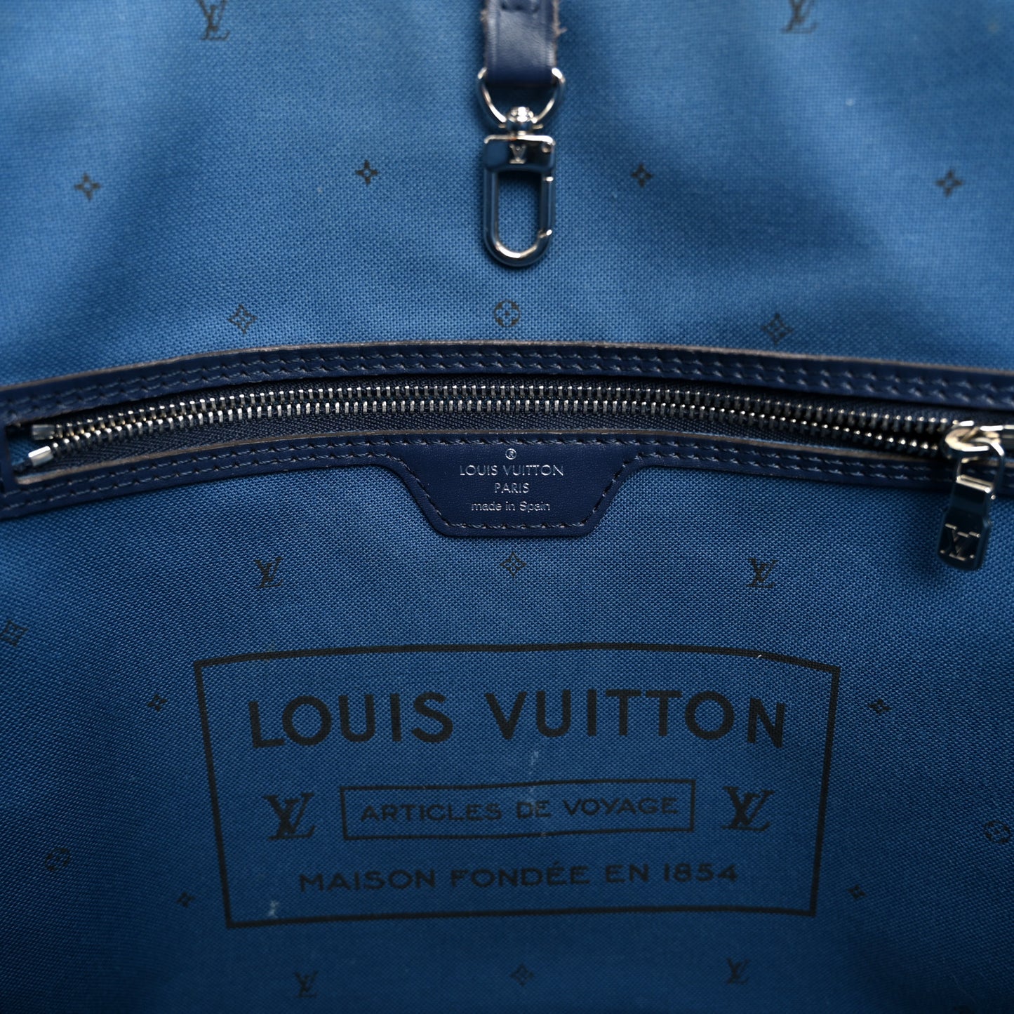 Monogram Escale Neverfull MM Blue
